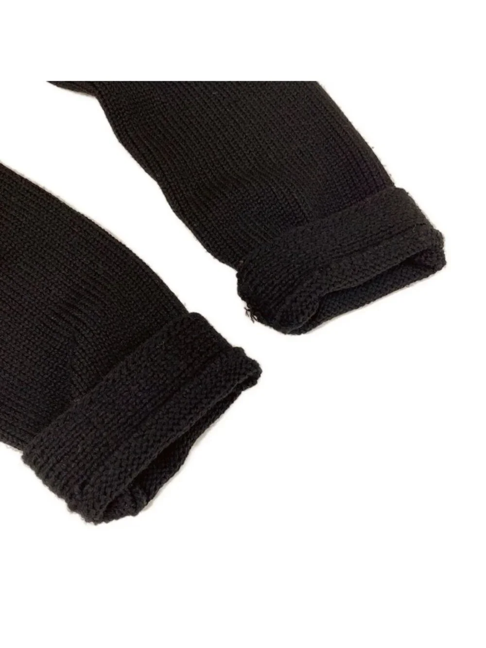 Chanel Cardigan 40 M Black Long Sleeve Sequin Wool